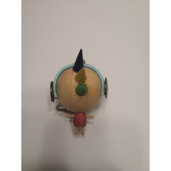 Eclectic Wooden Hanging Figure With Chain. - Picture 3 of 10